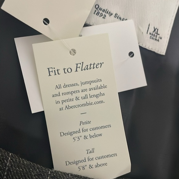 Abercrombie & Fitch Charcoal Pinstripe Mini Dress - Picture 15 of 15